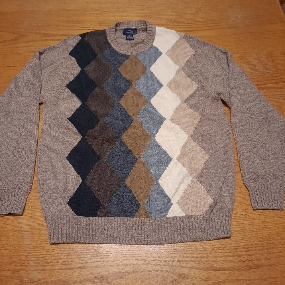 Dockers Size Large Argyle Sweater